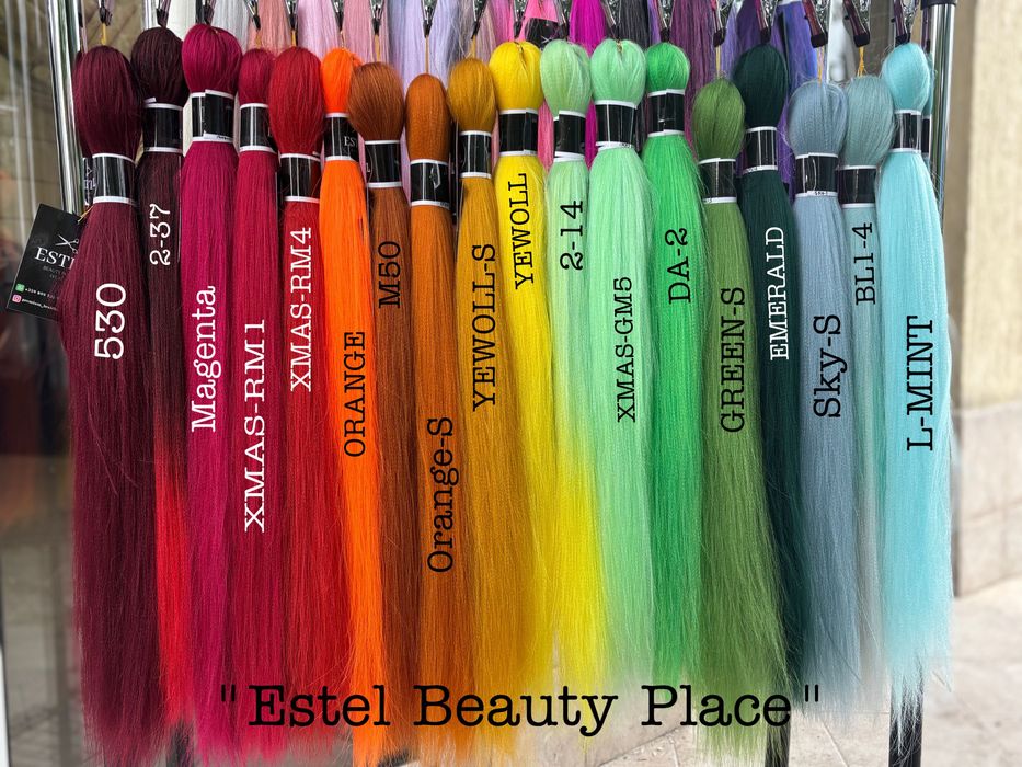 100% Канекалон за плитки , коса за плитки най-висок клас