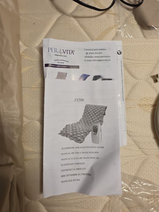 Sistem Antidecubit SY200 (Saltea Antiescare + Pompă) – Stare Nouă