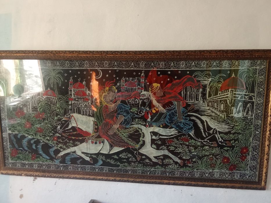 Carpeta "Răpirea din serai" intactă, înrămată