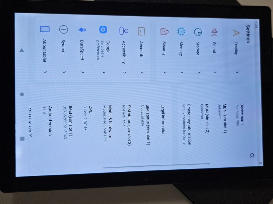 Tableta 10 inci, Android 13, MUMOYAN, Cu SIM