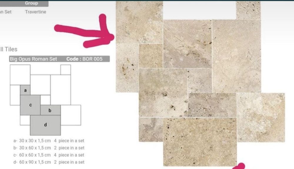 Travertin Exterior Gradina/Piscina  French Set 3 cm Pret Producator!