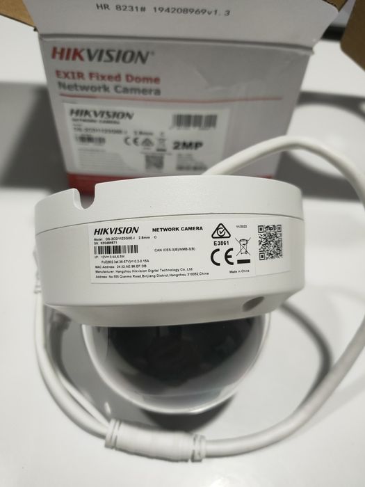 Camera de supraveghere IP, Full HD 2MP, 2.8 mm, IR30, PoE, Hikvision D