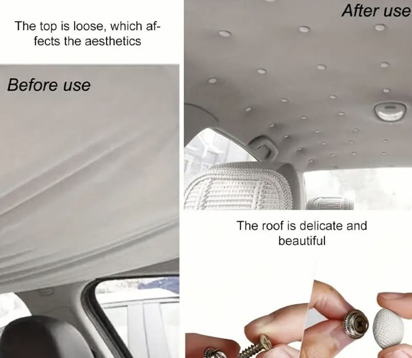 Set 80 capse reparatie plafon tavan auto