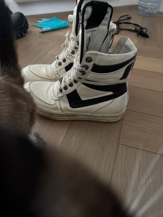 rick owens geobasket chrome hearts