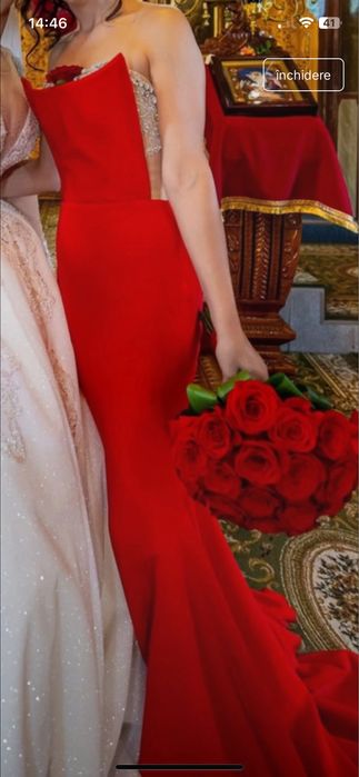 Rochie nasa rosie lunga