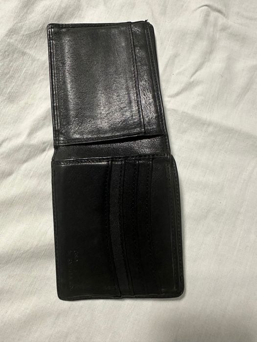Portofel Bărbați Polo Ralph Lauren, Piele Naturală Neagră, Model Bifold cu Fereastră ID