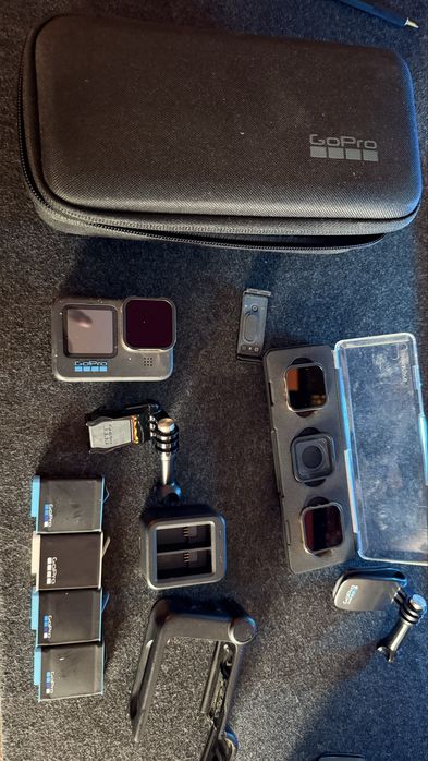 GoPro 10 Black / Media Mod + 4 baterii + ND PolarPro