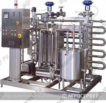 Пастеризатор охладитель от 5000л/ч (Молоко, Сок, Напитки, Мороженое)