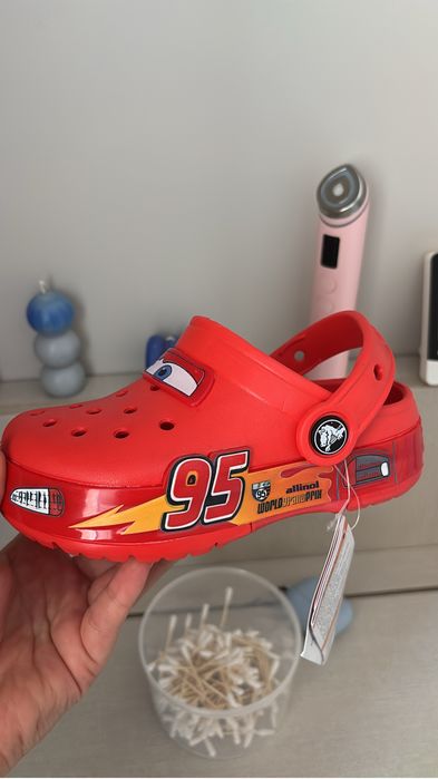 Кроксы Молния Маккуин Crocs lightning mcqueen