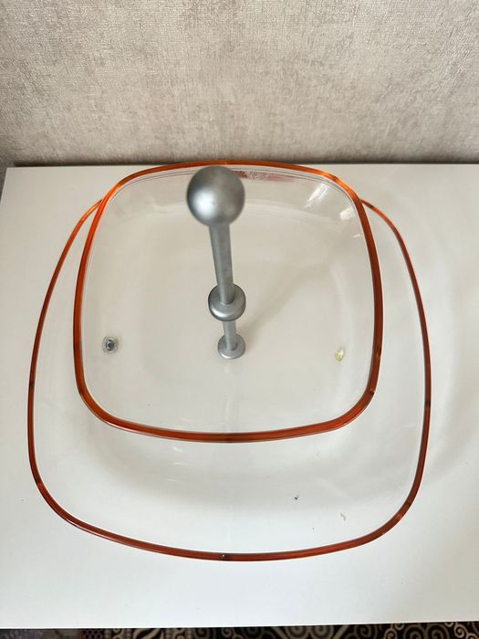 Продам этажерка фруктовница хрусталь