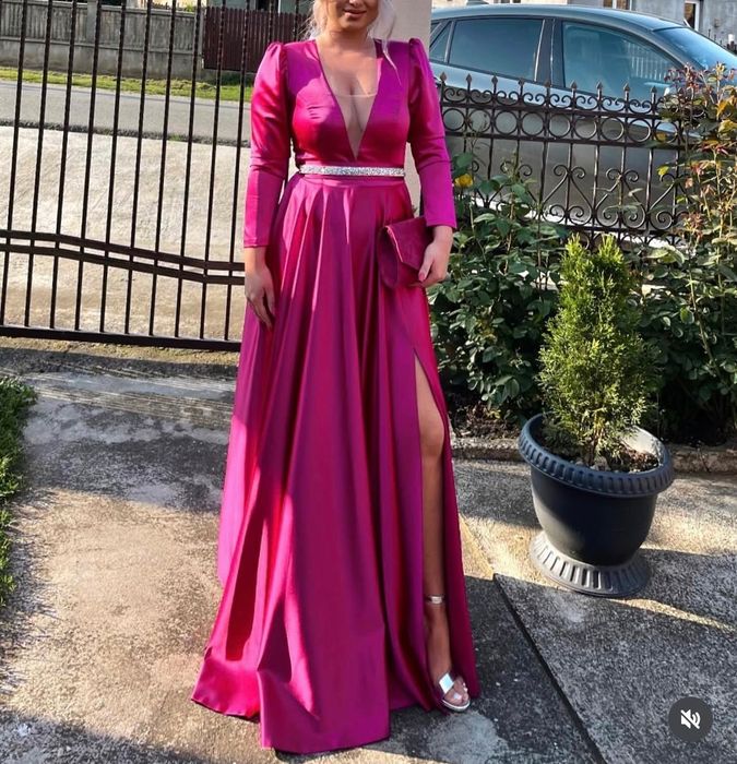 Rochie elegantă fucsia