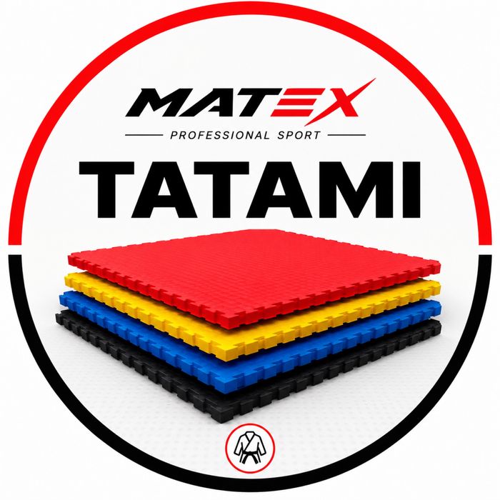 Tatami MAT sport mat Kovyor 2.5 sm 4 sm tatami qora sariq