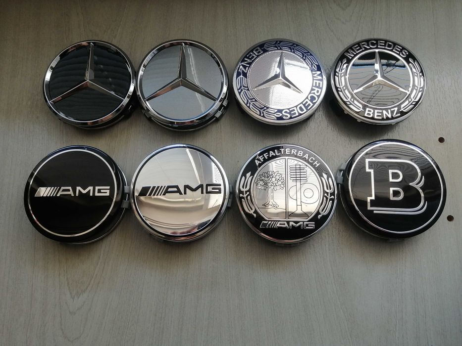 Капачки за джанти мерцедес mercedes benz 75мм amg амг brabus