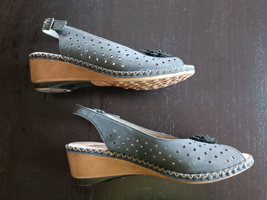 Дамски сандали Rieker 41 номер от естествена кожа