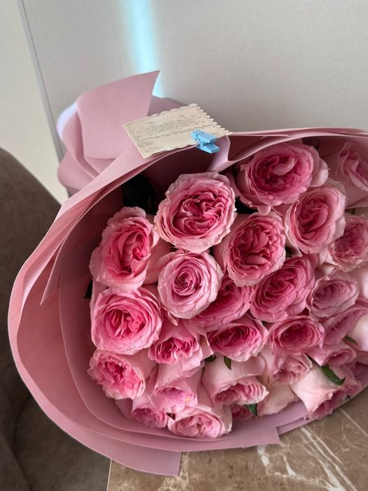 25 роза розовый цвет