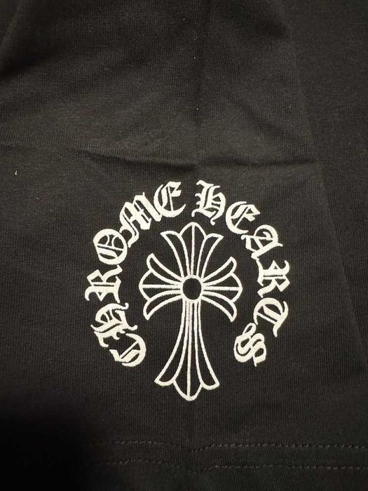 Chrome Hearts "Neck Logo" Black T-shirt