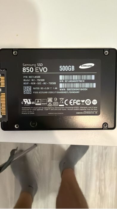 SSD Samsung 850evo 500gb
