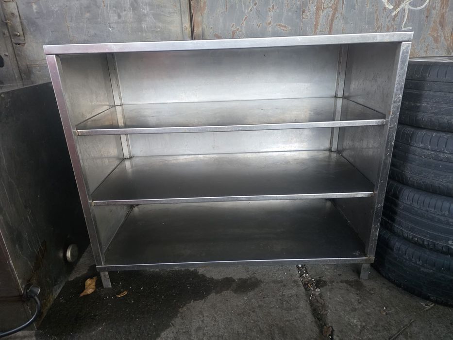 Dulap din inox cu 3 rafturi