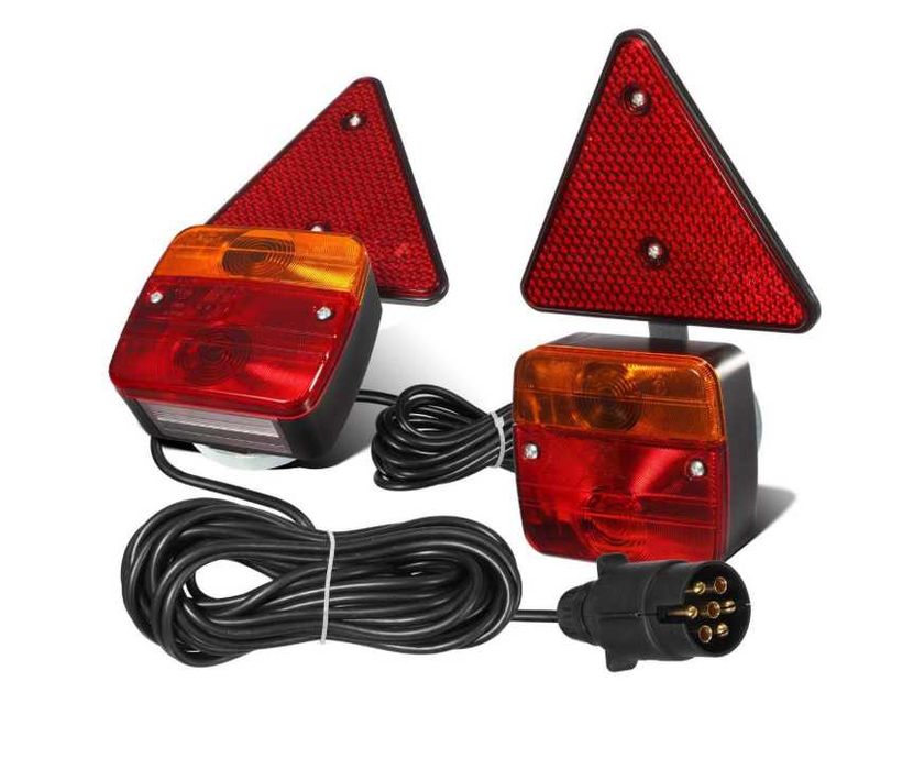 Магнитни стопове за ремарке със светлоотразители и окабеляване 2бр