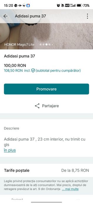 Adidasi dama puma  37