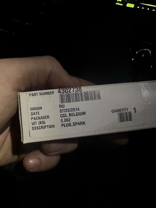 Свечи накала, для дизеля cummins