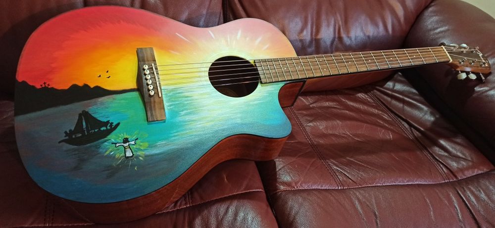 Chitara Fender Electro Acustica Fishman Tunner Blend Microfon Unicat