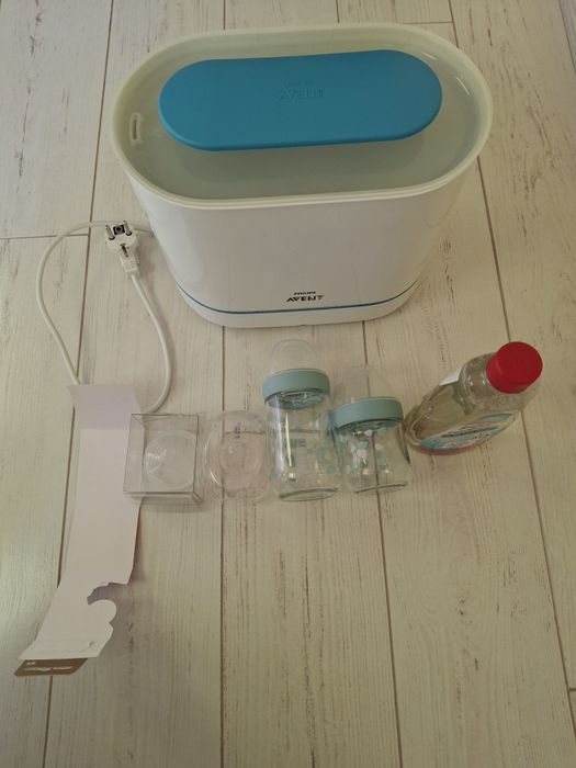 Стерилизатор Philips комплект със стъклени шишета NUK