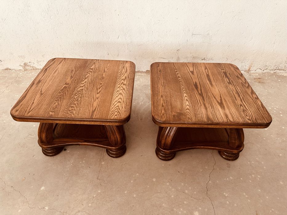 Комплект 2 шведски холни маси от масивен дъб – Scandinavian Rustic