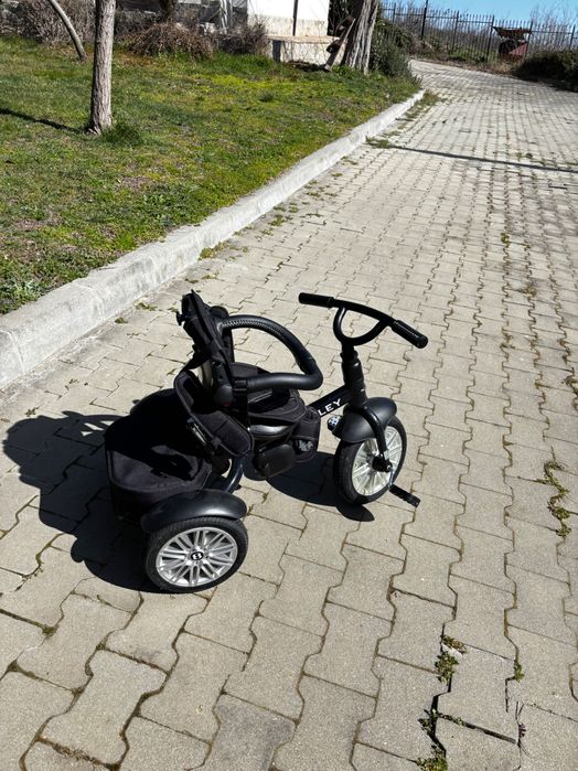 Детска триколка Bentley 6 в 1, черна отлично състояние