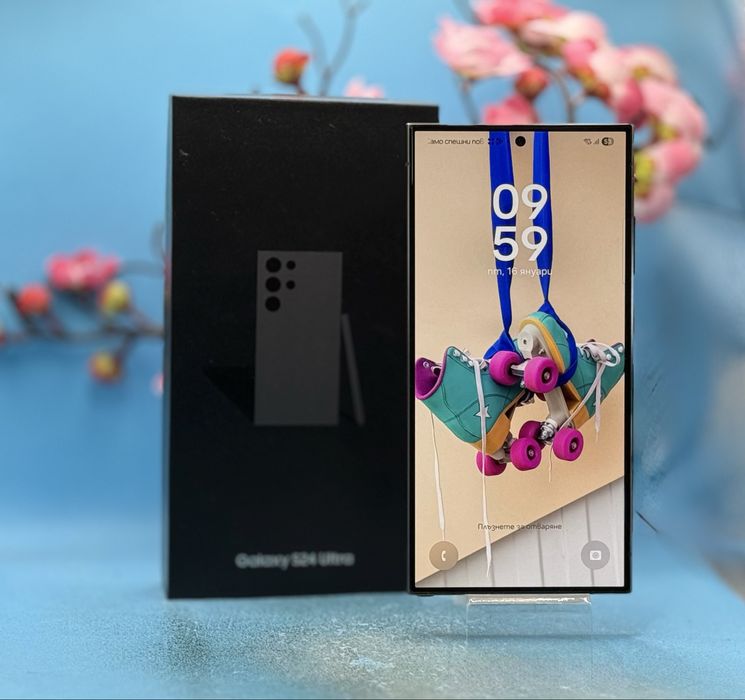 ГАРАНЦИОНЕН!!! Samsung Galaxy S24 Ultra, 12GB RAM, 256GB, 5G, Black