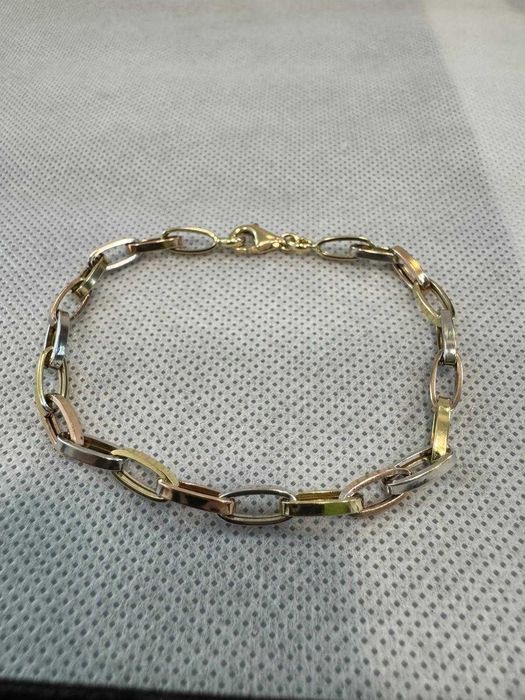 (Ag41) Bratara aur, 14K B5874 - Certificat de garanție!
