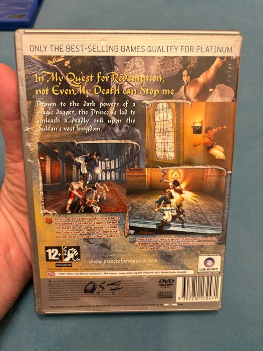 Joc Prince of Persia The Sands of Time PS2 (Ediție Platinum, Complet)