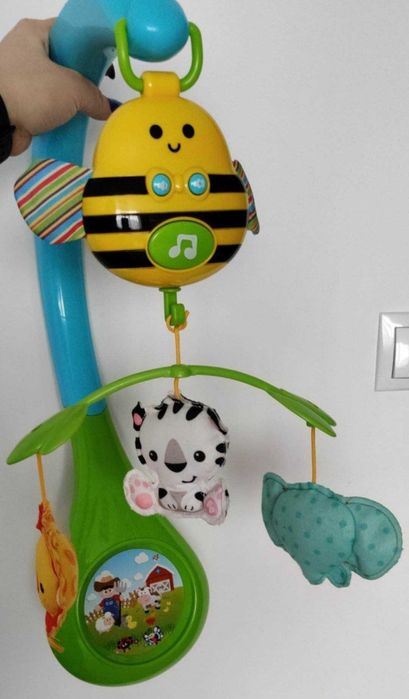 Carusel muzical 3 in 1 pentru patut + bonus