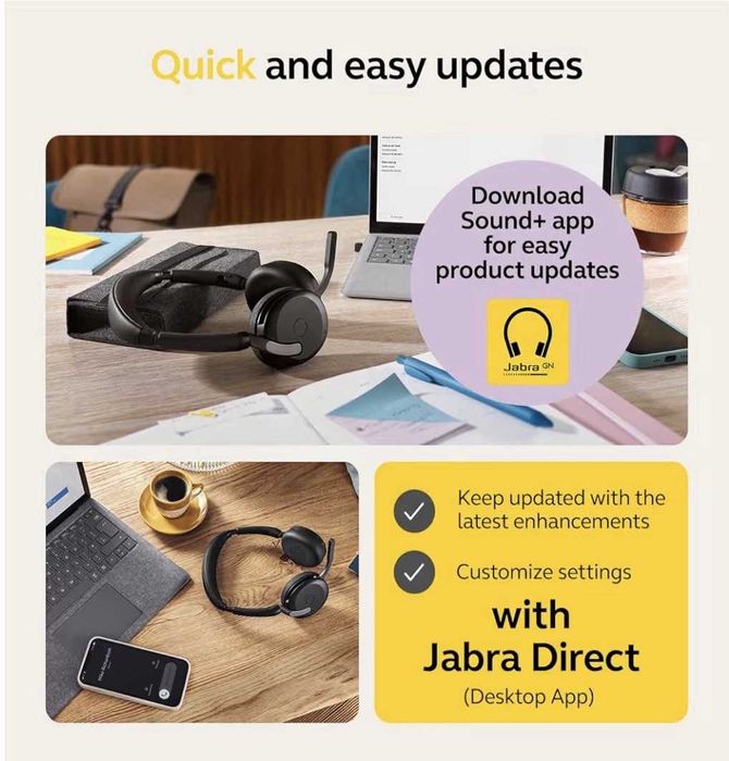 Слушалки Jabra Evolve2 65 Flex Wireless Stereo Headset Microsolft Teams