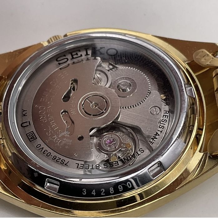 Seiko automatic gold 7S26-03V0 отличен 36 мм злато часовник