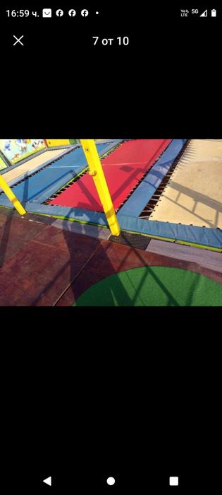 Атракцион трамплин батут ремарке