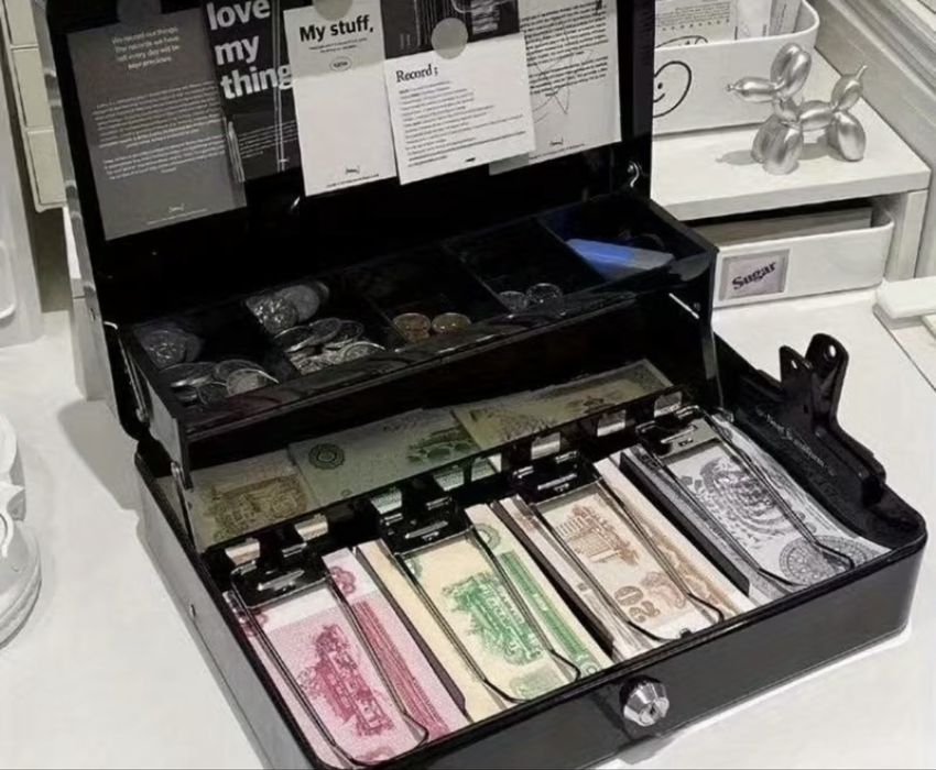 Денежный ящик, с замком