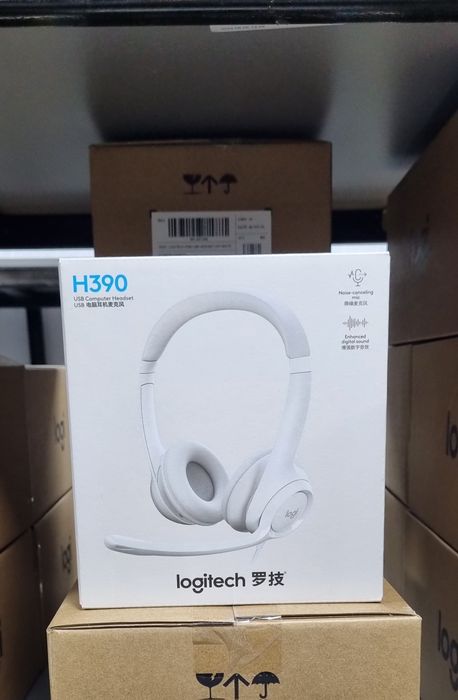 Logitech Stereo Headset H390 white,black