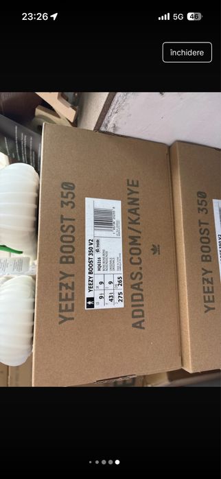 Adidas Yeezy Boost 350 V2 Bone Cream White 43 1/3