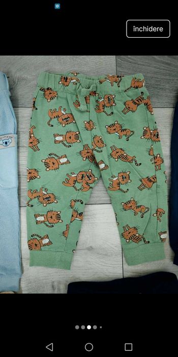 Vând lot pantaloni bebe 74-80