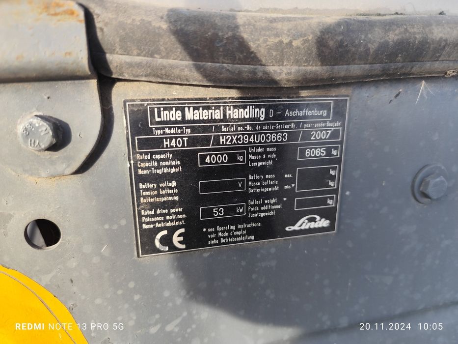 Газокар Линде Н40Т