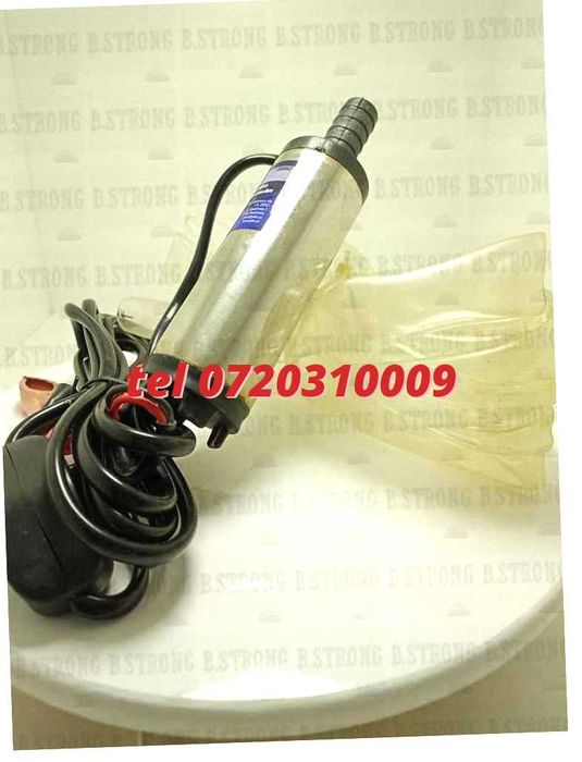 Pompa submersibila 19mm cablului 12V evacuare apa barci 38mm 12 litri