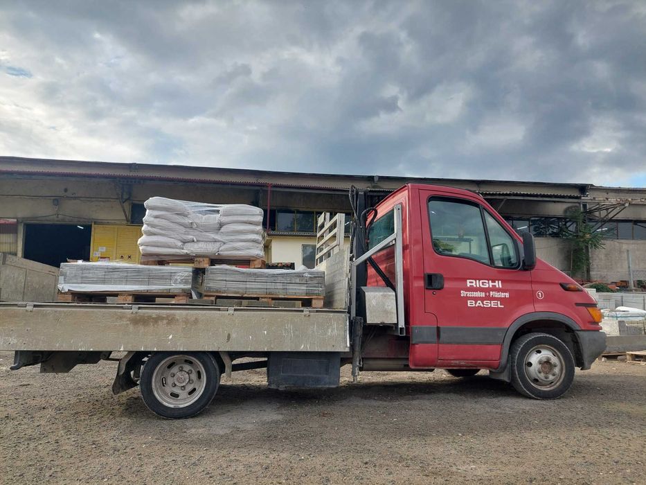 Камион с кран , Транспортни услуги - самосвал с кран