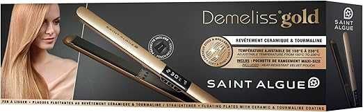 Преса за коса Saint Algue Demeliss GOLD, керамична, 150-230°C