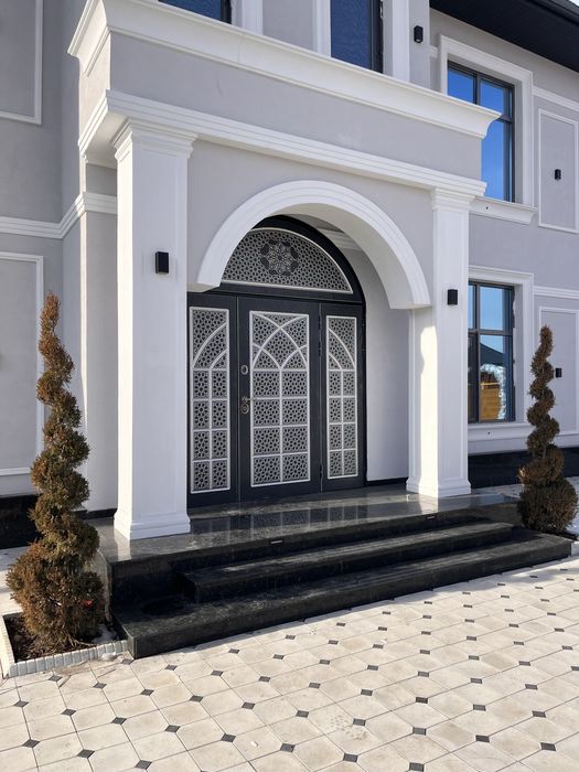 Лестница фасад площадка перила Ускаман