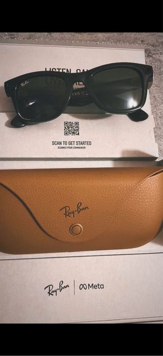 Умные очки Ray-Ban Meta Wayfarer Shiny Black, Green