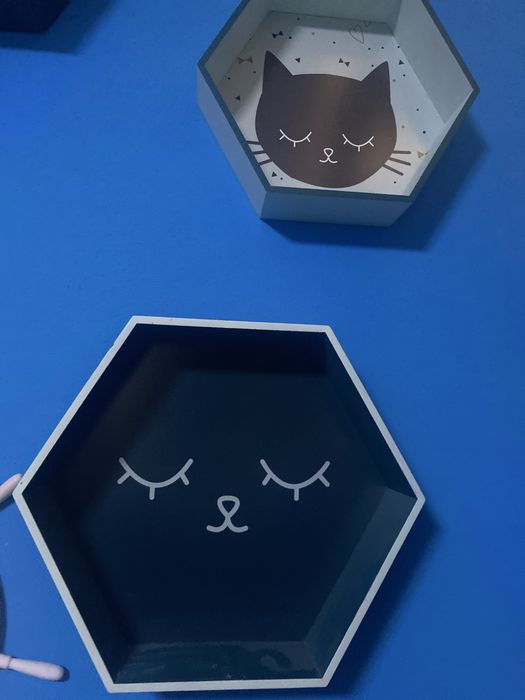 Rafturi etajere camera copil fantezie "cap pisica "