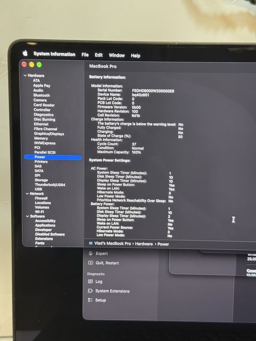 Macbook pro 14 M4 16/512 всего 37 циклов