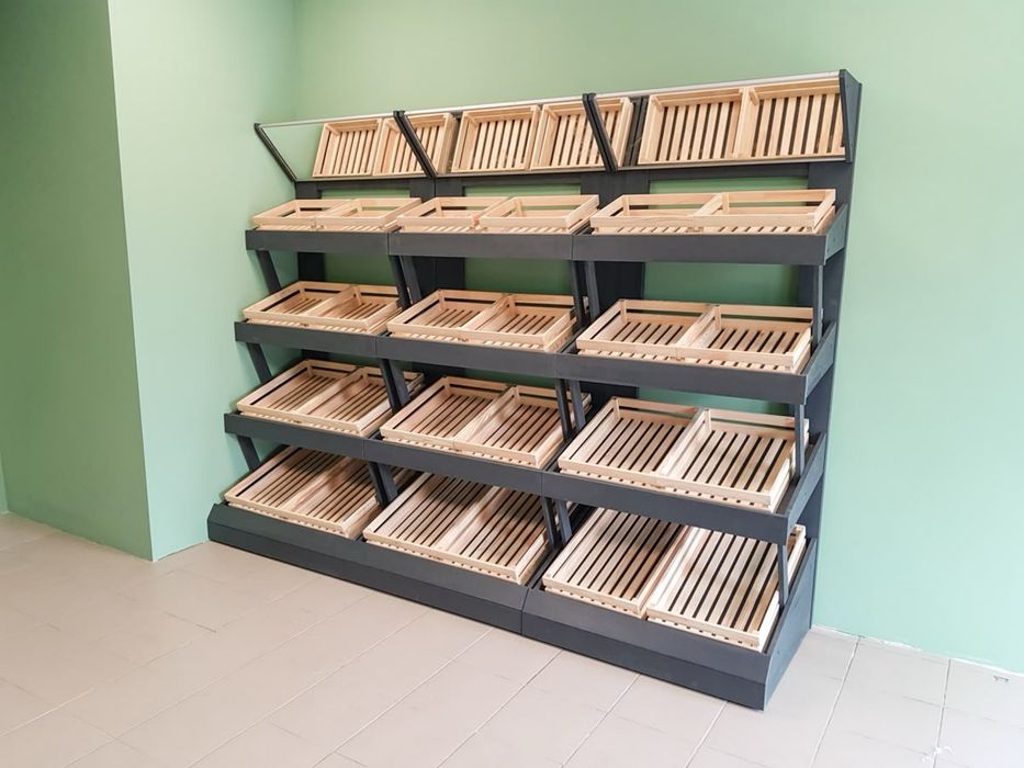 Стеллажи деревянные