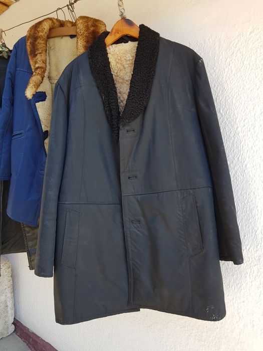 2cojoace de oaie gen "alain delon", Haina piele dama lunga